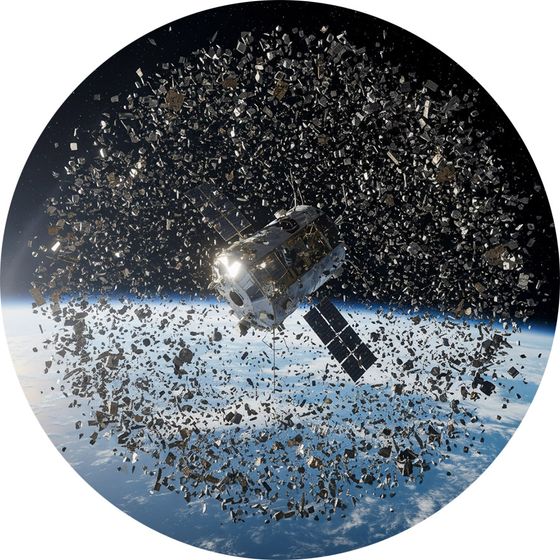 Kosmick&eacute; smet&iacute; (ilustračn&iacute; foto)