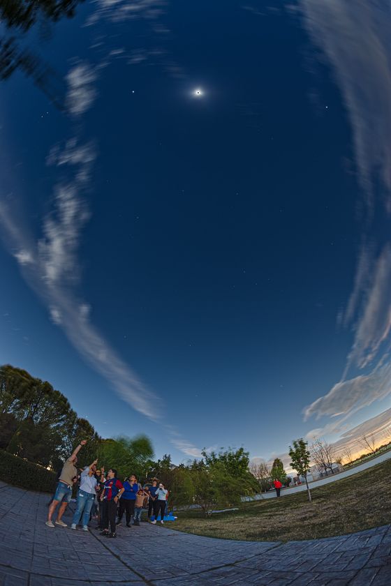 The Stars in the Lunar Shadow