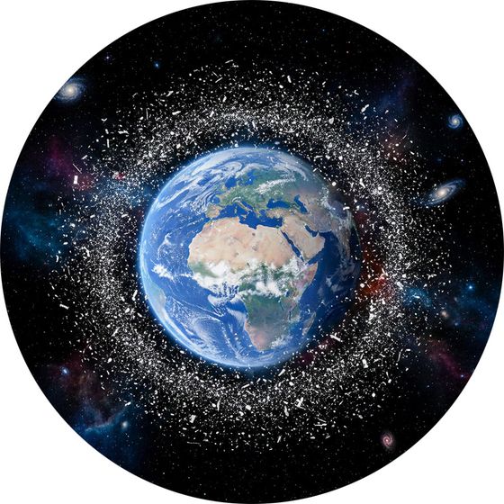 Kosmick&eacute; smet&iacute; (ilustračn&iacute; foto)